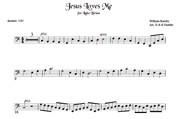 review of harp arrangement for Jesus Loves Me published in THE SACRED LEVER HARP